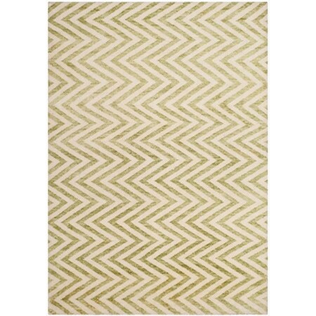 Safavieh 8 x 10 ft. Large Rectangle Contemporary Stone Wash Sage Hand Knotted Rug STW212A-8